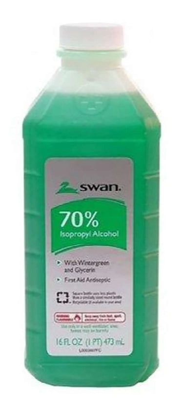 Swan 70% Isopropyl Alcohol with Wintergreen and Glycerin 16 oz - ANNS BEAUTY SUPPLY